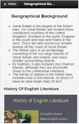 English Literature android App screenshot 0